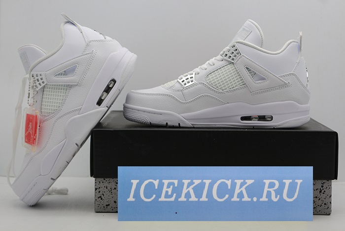 Air Jordan 4 Retro “Pure Money” white mens 308497-100