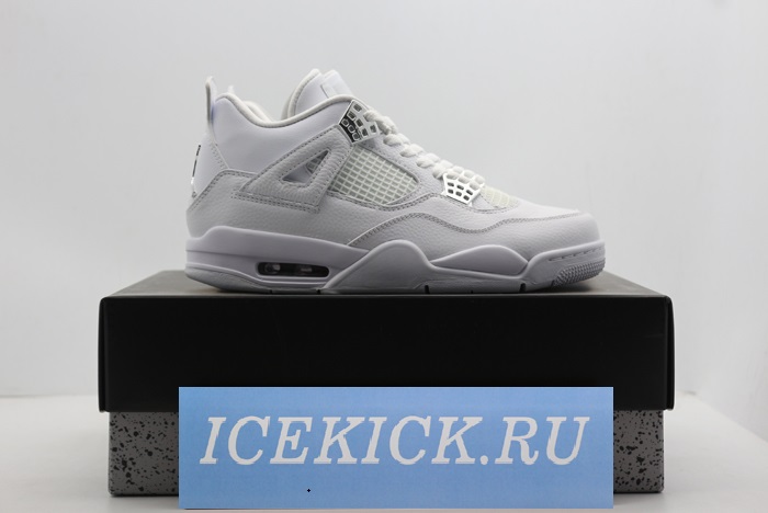 Air Jordan 4 Retro “Pure Money” white mens 308497-100