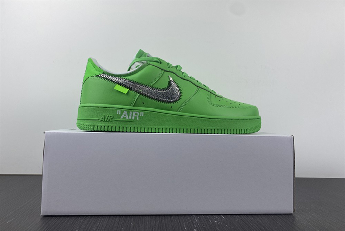 Off-White x AF1 green DX1419-300