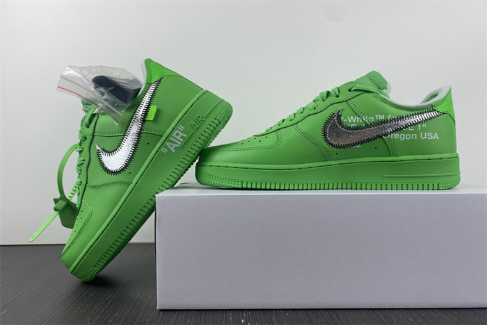 Off-White x AF1 green DX1419-300