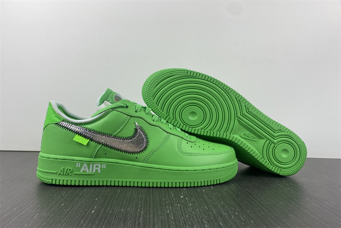Off-White x AF1 green DX1419-300