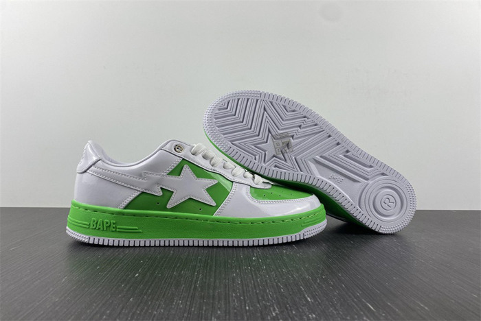 BAPE STA  White Green