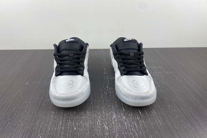 CLOT x fragment x Nike Dunk Low Colorway: White/Black FN0315-110