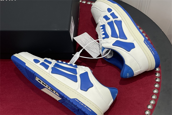 AMR -AB032 Skel- top low White blue(to be customized 5-7 days)
