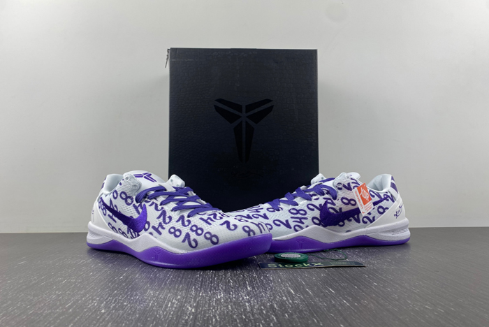 Nike Kobe 8 Protro “White Court Purple” FQ3549-100 (1)