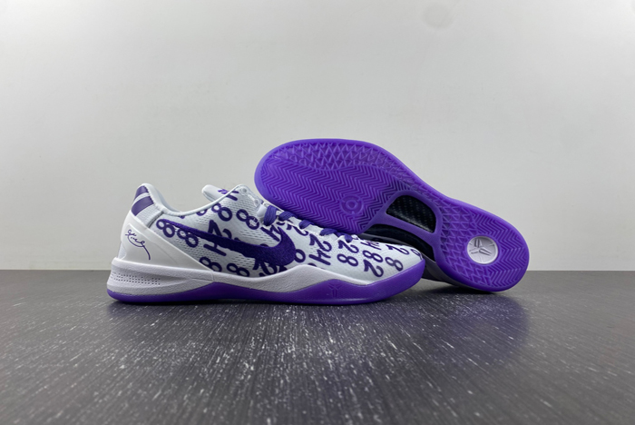 Nike Kobe 8 Protro “White Court Purple” FQ3549-100 (1)