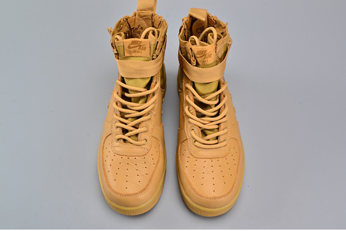 Nike SF Air Force 1 Mid Elemental Gold Leather Shoes AA3966-700